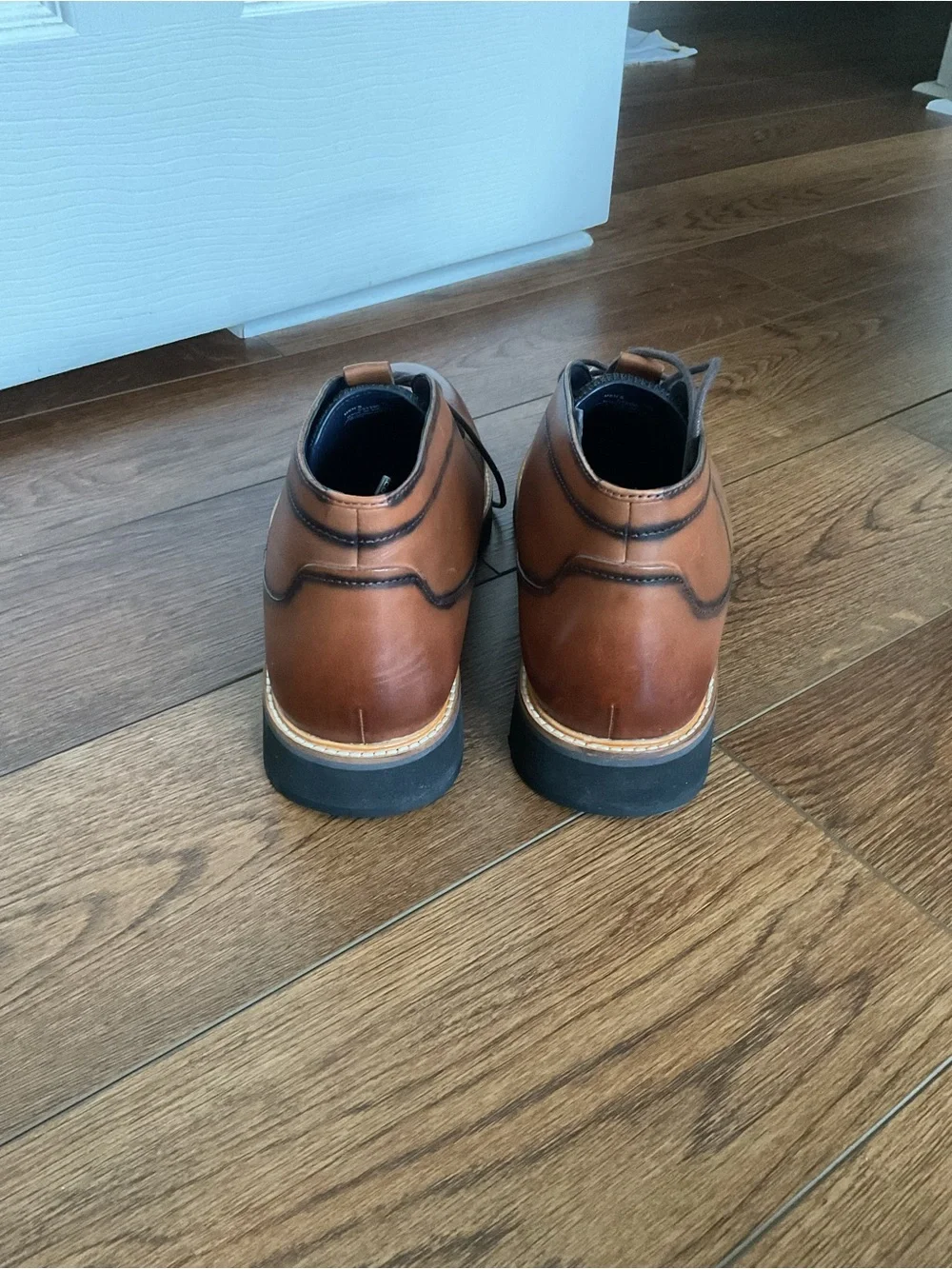 Cole haan grand 360 Men's Brown Leather Chukka Boots - Classic Casual Dress Shoe